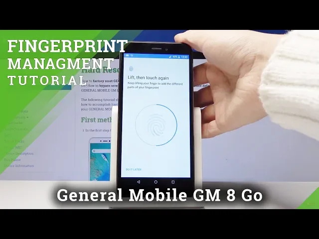 Video thumbnail for How to Add Fingerprint in General Mobile Gm 8 GO - Screen Protection