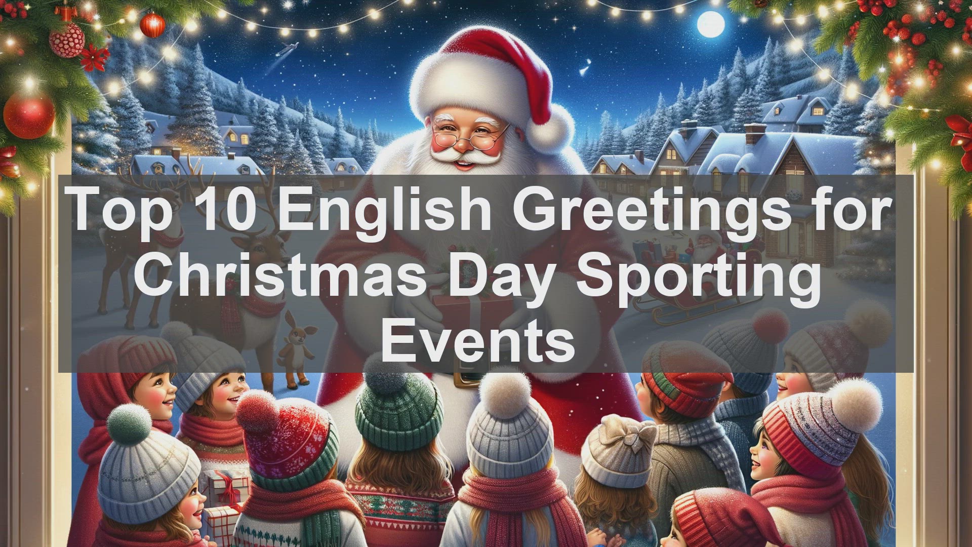 'Video thumbnail for Top 10 English Greetings for Christmas Day Sporting Events'