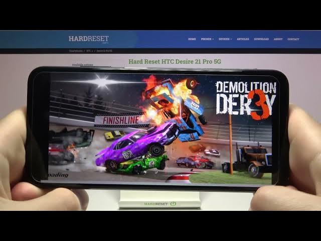 Video thumbnail for HTC Desire 21 Pro 5G - How Demolition Derby 2 works?