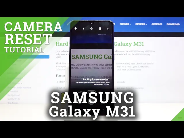 Video thumbnail for How to Reset Camera Settings in SAMSUNG Galaxy M31 – Erase Camera Errors