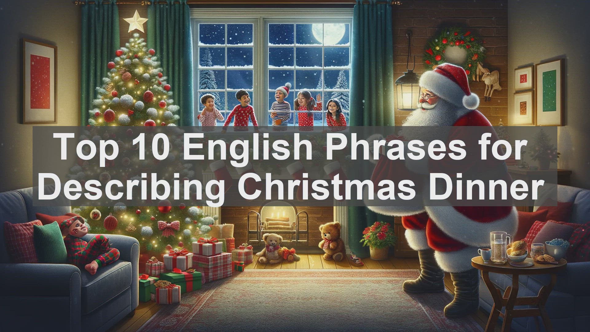 'Video thumbnail for Top 10 English Phrases for Describing Christmas Dinner'