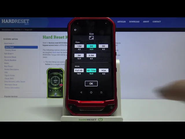Video thumbnail for How to Change Video Resolution in KYOCERA Torque G03 – Find Video Quality Options