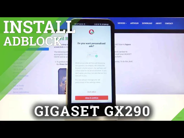 Video thumbnail for How to Block Ads With Opera Mini on GIGASET GX290 – Avoid Ads