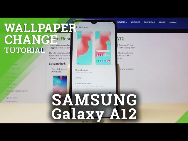 Video thumbnail for How to Update Wallpaper in SAMSUNG Galaxy A12 – Display Personalization