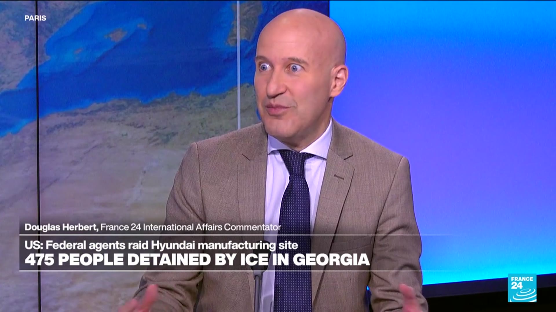 'Video thumbnail for US: ICE conducts large-scale immigration raid on Hyundai manufacturing site'