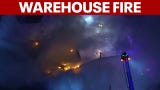 Video thumbnail for Massive warehouse fire in Roselle Park, NJ