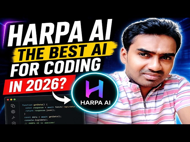 Video thumbnail for HARPA AI – The Best AI for Coding in 2026? 🔥