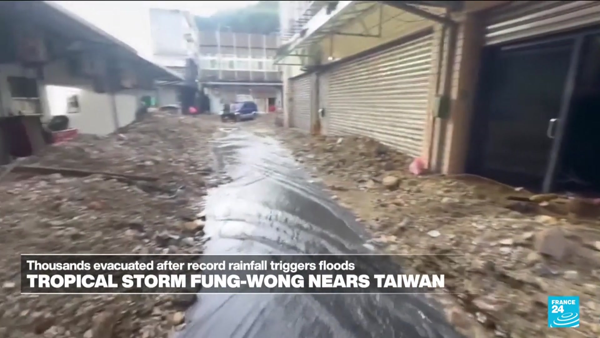 'Video thumbnail for Tropical storm nears Taiwan, thousands evacuated'