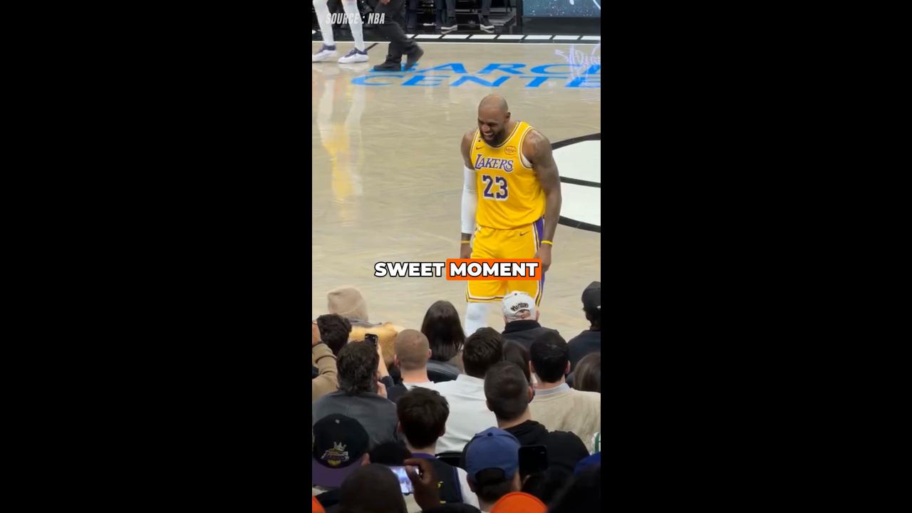 Video thumbnail for LeBron and Savannah James Go Viral After Sweet Courtside Kiss