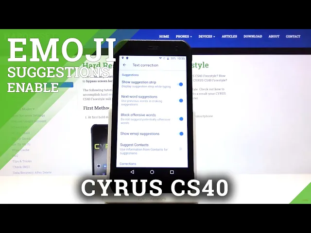 Video thumbnail for How to Disable Emoji Suggestions in CYRUS CS40 – Turn Off Emoji Suggestions