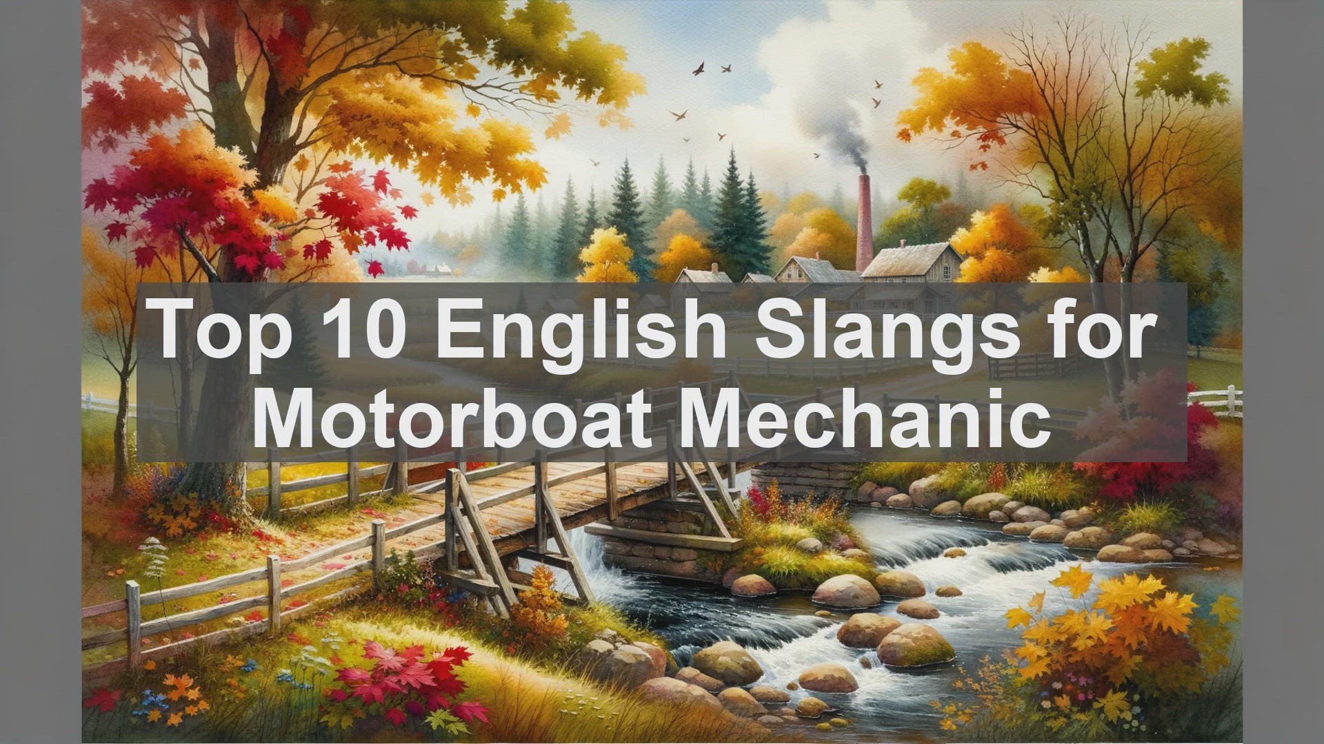 'Video thumbnail for Top 10 English Slangs for Motorboat Mechanic'