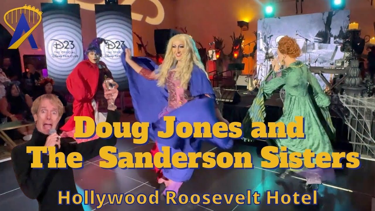 Video thumbnail for 'Billy Butcherson' introduces the Sanderson Sisters at D23 Tune In To Terror: A Hollywood Halloween