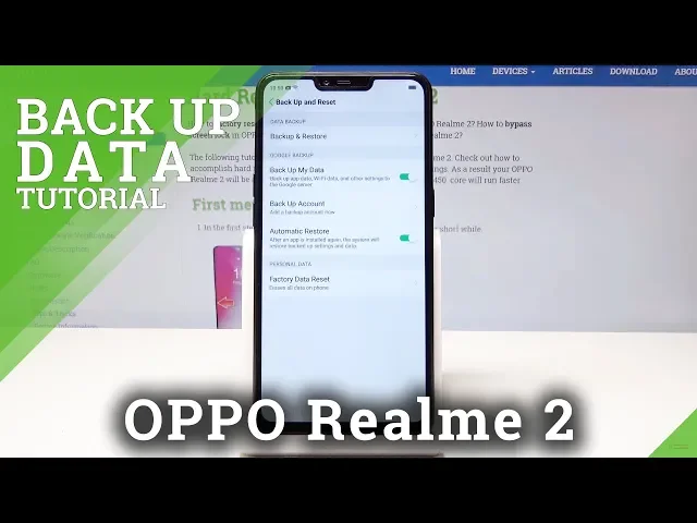 Video thumbnail for How to Back Up Data in OPPO Realme 2 - Enable Google Backup