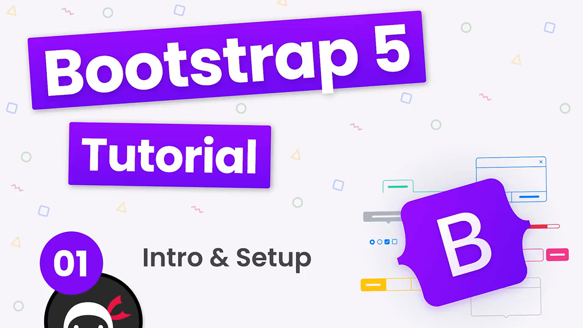 'Video thumbnail for Bootstrap 5 Crash Course Tutorial #1 - Intro & Setup'