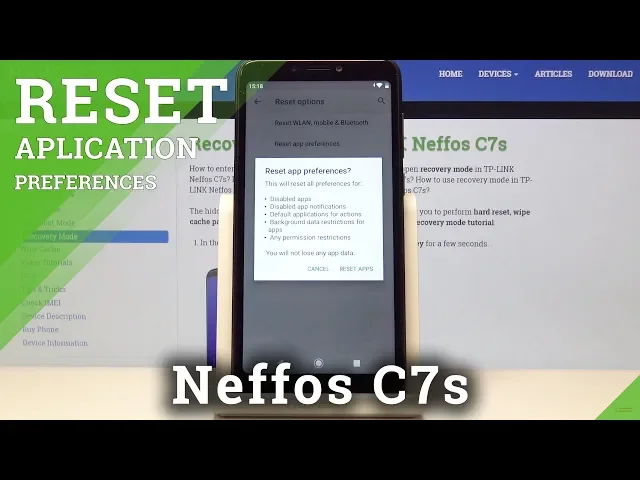 Video thumbnail for How to Reset App Settings in TP-LINK Neffos C7s - Restore Apps