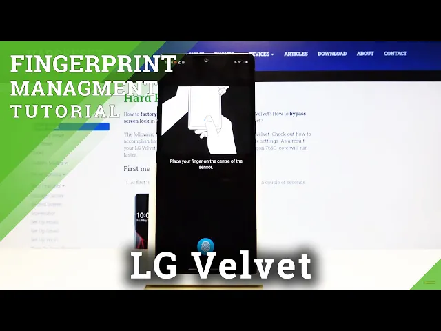 Video thumbnail for How to Add Fingerprint in LG Velvet – Use Fingerprint Sensor