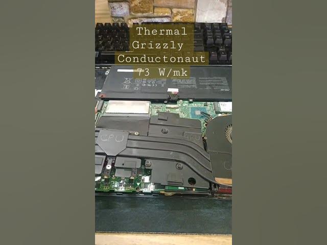 Video thumbnail for thermal grizzly condutonaut #laptopfix #thermal_paste #liquidmetal #gaming #pcgaming