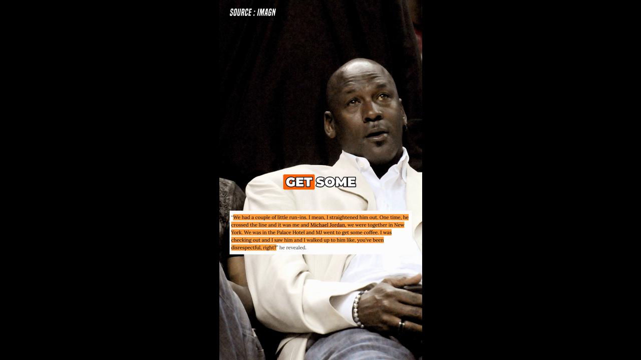 Video thumbnail for Michael Jordan Stopped Charles Oakley from Fighting Shaquille O’Neal in Hotel Lobby