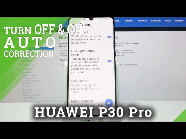 Video thumbnail for Open All Text Correction Settings – Keyboard Customizations on HUAWEI P30 Pro