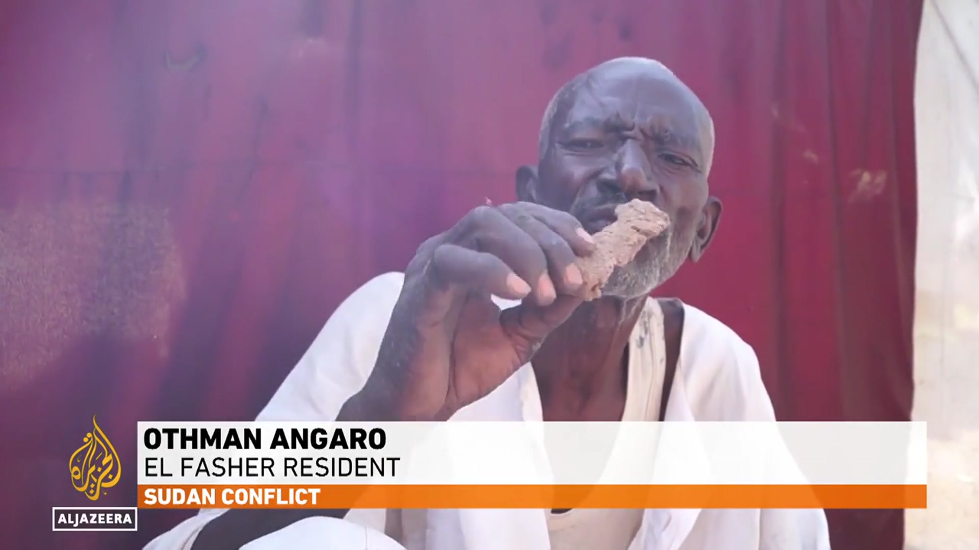 'Video thumbnail for ‘We’re suffering’: People in Sudan’s el-Fasher eat animal fodder to survive'