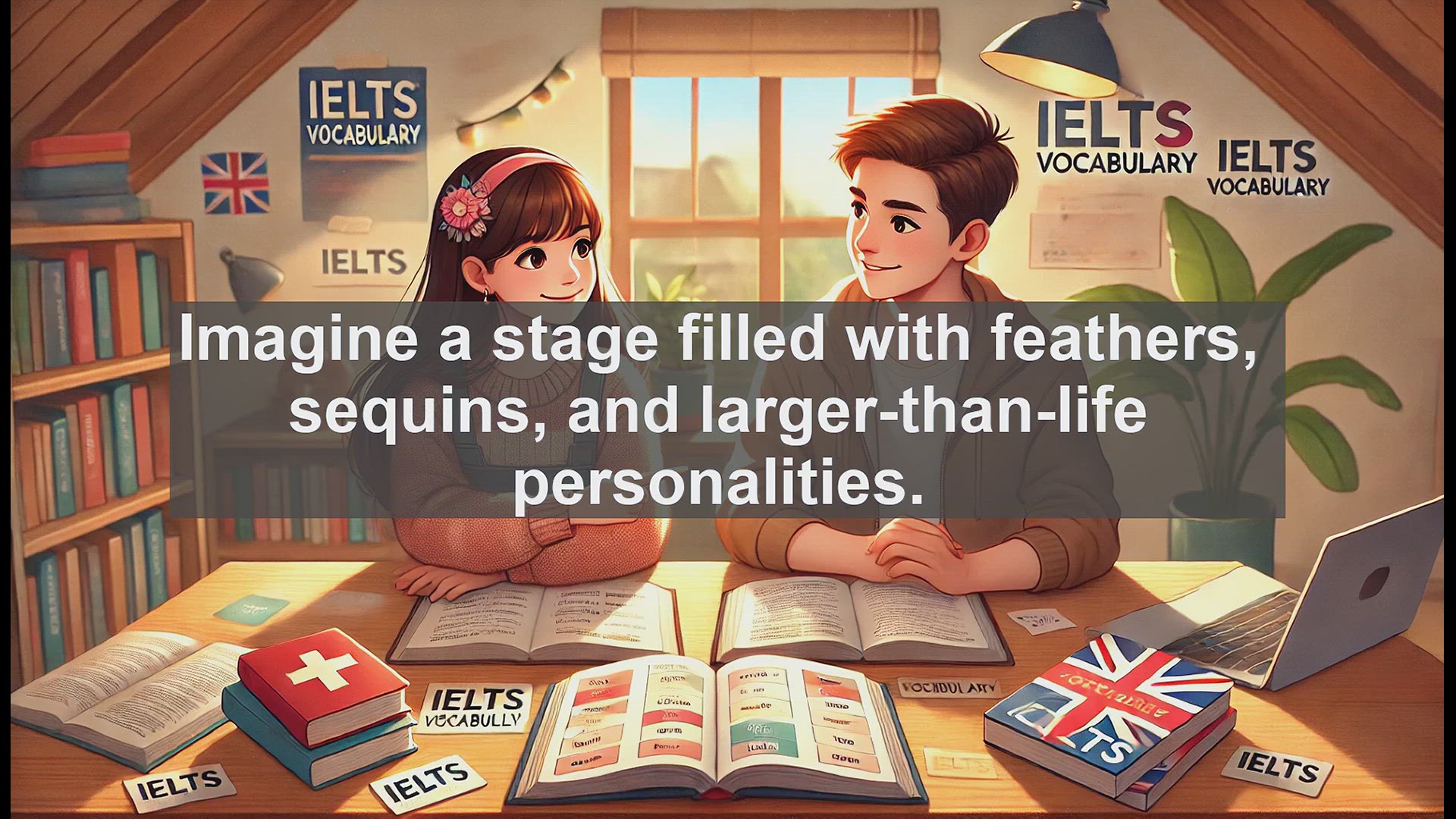 'Video thumbnail for 2000 Must Know IELTS 9.0 Vocabulary - Burlesque: A Colorful Word for IELTS Success'