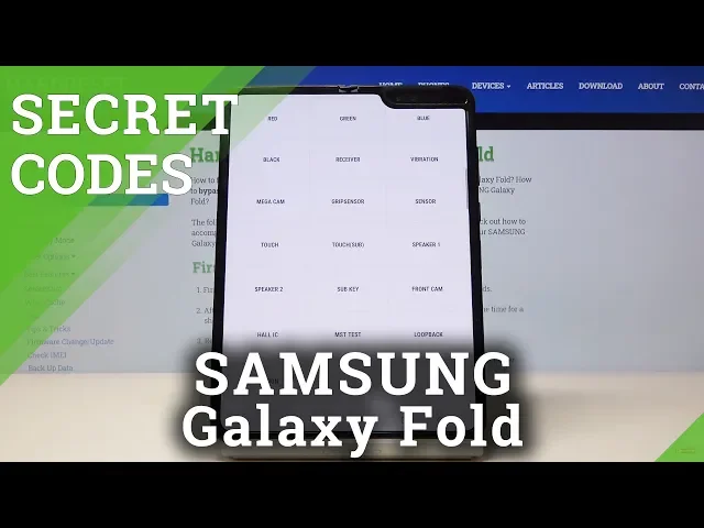 Video thumbnail for Secret Codes for SAMSUNG Galaxy Fold – Secret Options / Test Mode