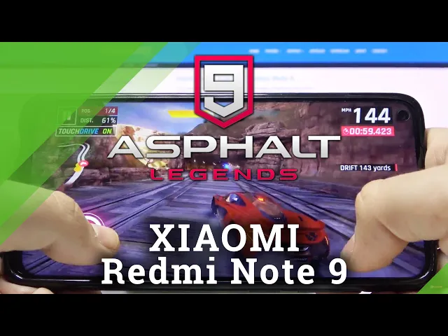 Video thumbnail for Asphalt on Xiaomi Redmi Note 9 - Gaming Quality Performance