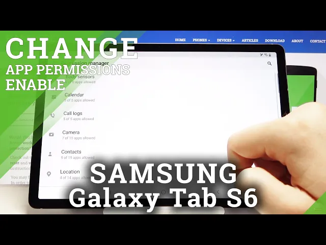 Video thumbnail for How to Enter App Permissions in SAMSUNG Galaxy Tab S6 – Show App Settings