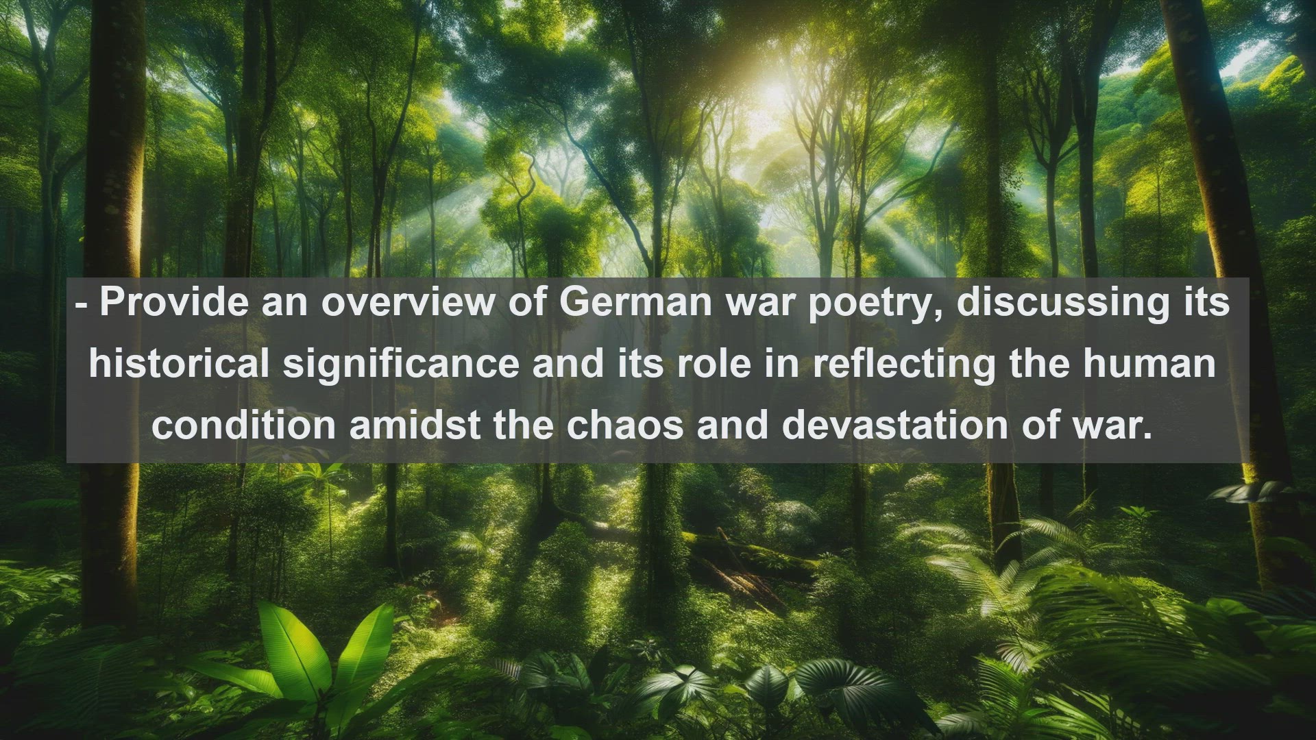 'Video thumbnail for Top 10 German War Poems'