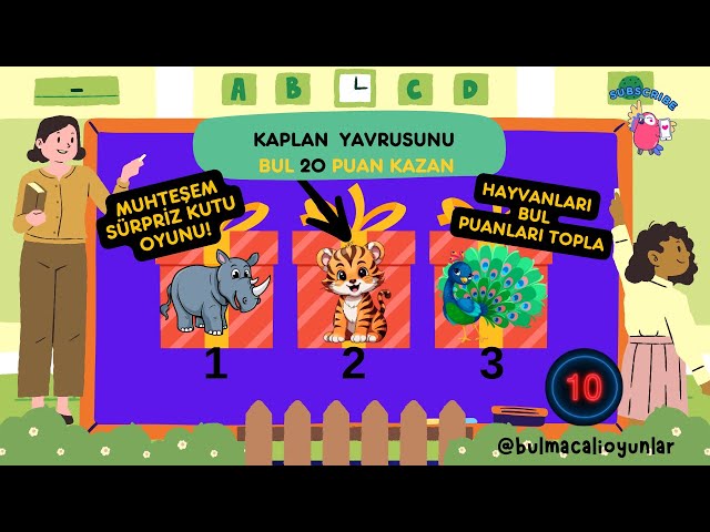 Video thumbnail for Sürpriz Kutu Oyunları - Hayvanları Bulmaca Oyunu - BULMACALI OYUNLAR #kutuoyunları #sürprizkutu