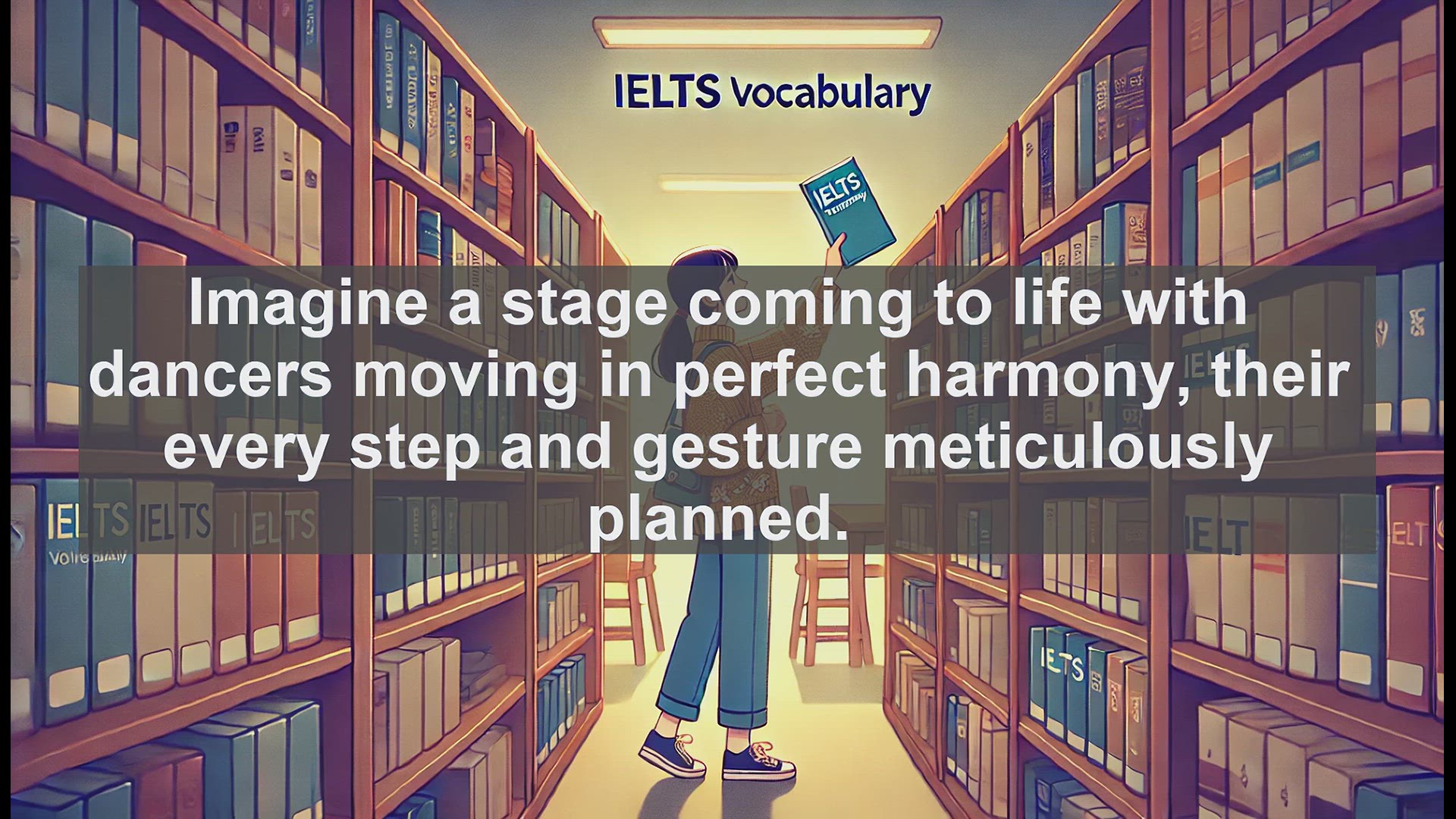 'Video thumbnail for 2000 Must Know IELTS 9.0 Vocabulary - Choreography: Key Word for IELTS 9.0 Band Score'