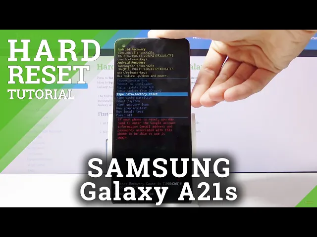 Video thumbnail for SAMSUNG Galaxy A21s  Remove Screen Lock / Hard Reset Tutorial
