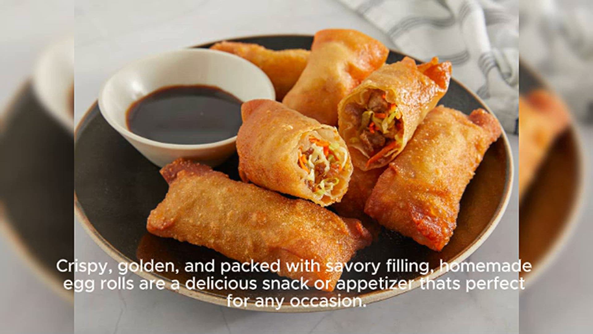 'Video thumbnail for Classic Homemade Egg Rolls_ Easy and Tasty'