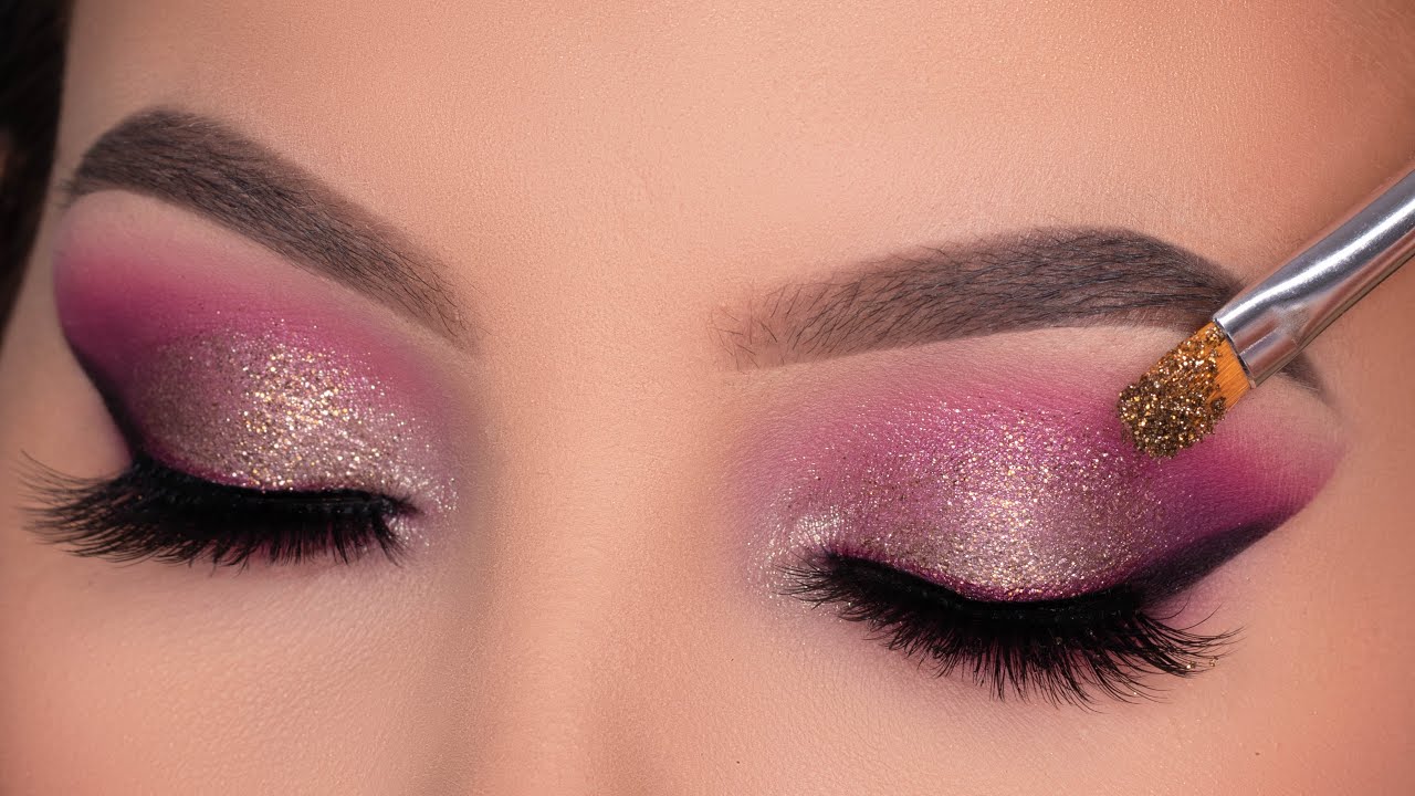 Video thumbnail for SPARKLY Soft Purple Eye Makeup Tutorial | Soft Glam
