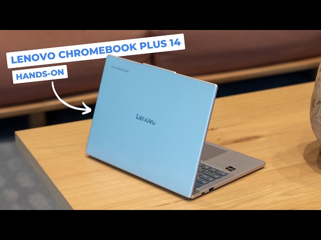 Video thumbnail for Lenovo Chromebook Plus 14" Hands-On & First Impressions