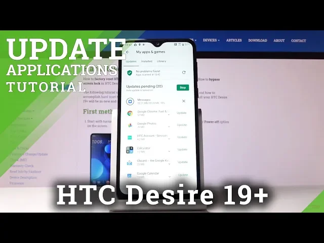 Video thumbnail for How to Update Apps in HTC Desire 19+ – Download Updates