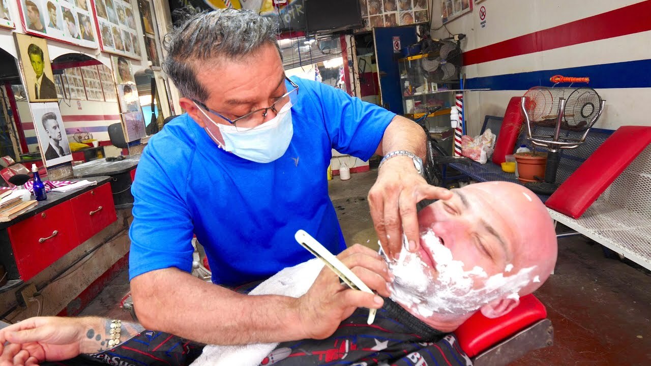 Video thumbnail for Nicaraguan HAIRCUT EXPERIENCE in Managua!! Full Head & Beard Shave in Nicaragua!