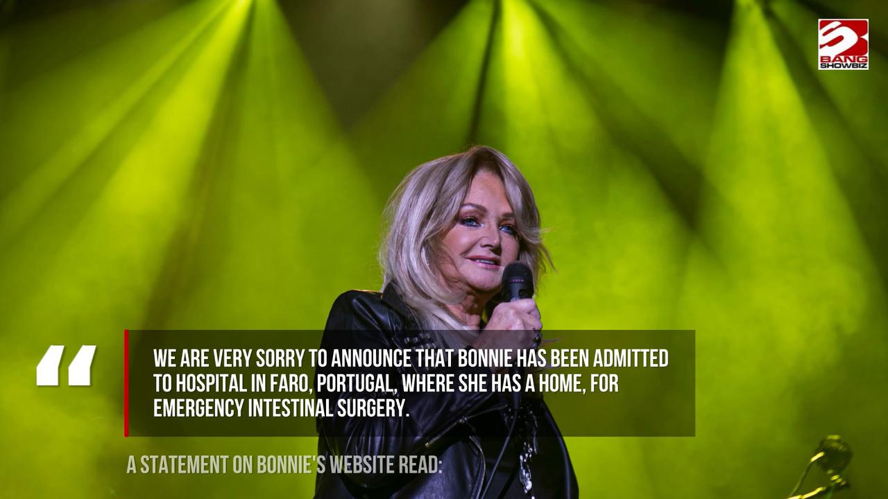 Video thumbnail for Bonnie Tyler has woken up from 'induced coma' but remains 'seriously ill'