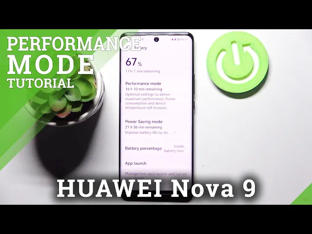 Video thumbnail for How to Enable Higher Performance Mode in HUAWEI Nova 9 - Access Battery Settings