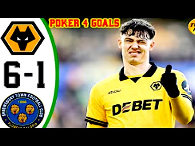 Video thumbnail for Wolves vs Shrewsbury Town 6 -1   All Goals   Highlights   FA Cup 2026 HD