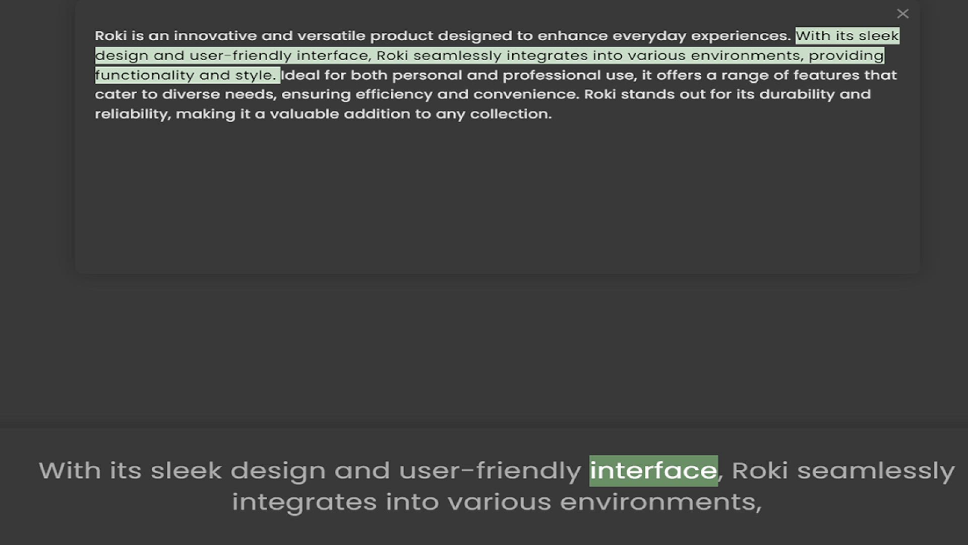 Video thumbnail for Roki is an innovative and versatile product designed to enhance everyday experiences. With its sleek design and user-friendly interface, Roki seamlessly integrates into various environments, providing functionality and style. Ideal for bo