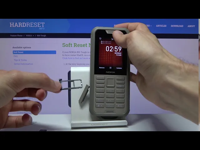 Video thumbnail for How to Insert SIM & SD Card in NOKIA 800 Tough – Locate Tray for SIM & SD Cards