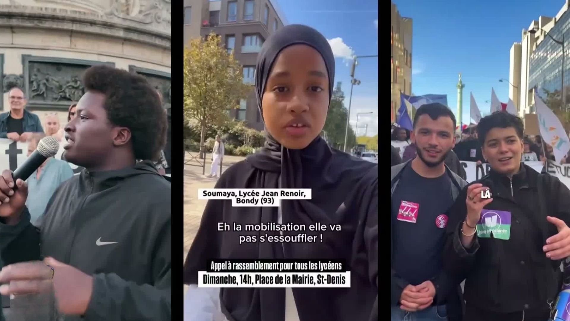Video thumbnail for France students protest inequality in schools across Paris suburbs