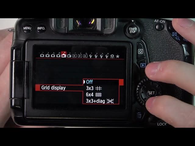 Video thumbnail for How To Enable & Disable Grid For Display For Canon 70D Camera