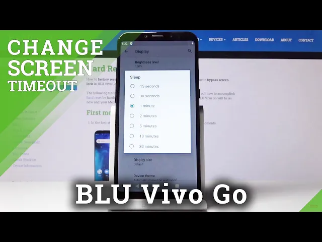 Video thumbnail for How to Set Screen Timeout in BLU Vivo Go – Screen Sleep Time