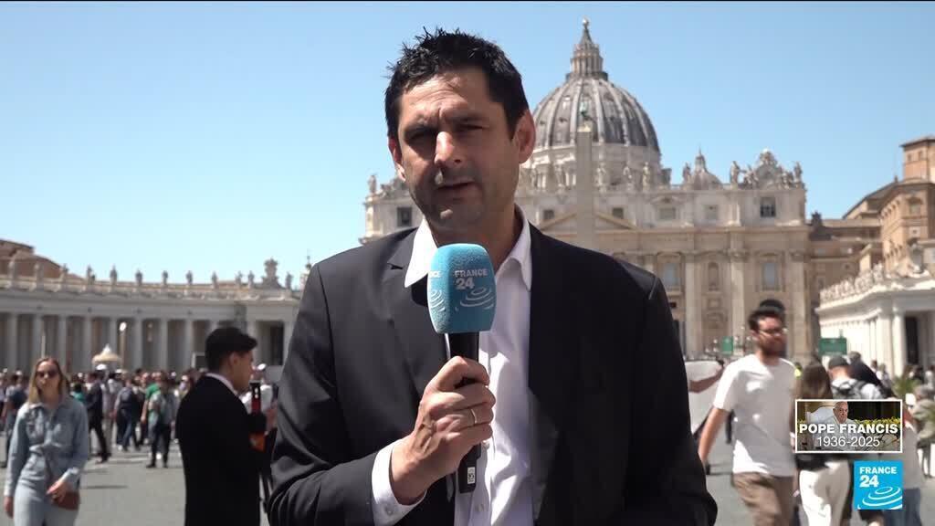 Video thumbnail for Farewell to Pope Francis in St. Peter's Square