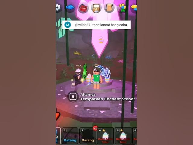 Video thumbnail for Cara Dpet Enchant Forgotten Hunter Part 1 #roblox #fishit #forgotten #forgottenhunter