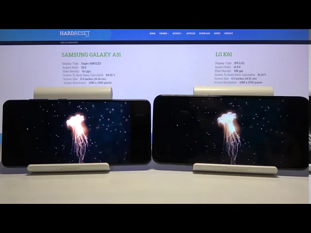 Video thumbnail for SAMSUNG Galaxy A31 vs LG K61 - Screen Quality Test