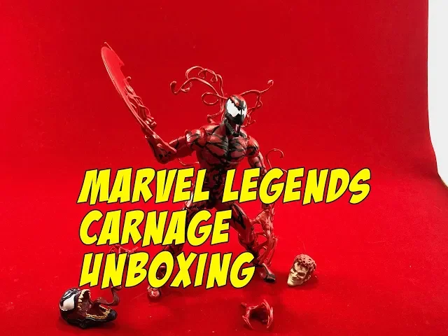 Video thumbnail for Marvel Legends Carnage (Monster Venom BAF) Hasbro Unboxing