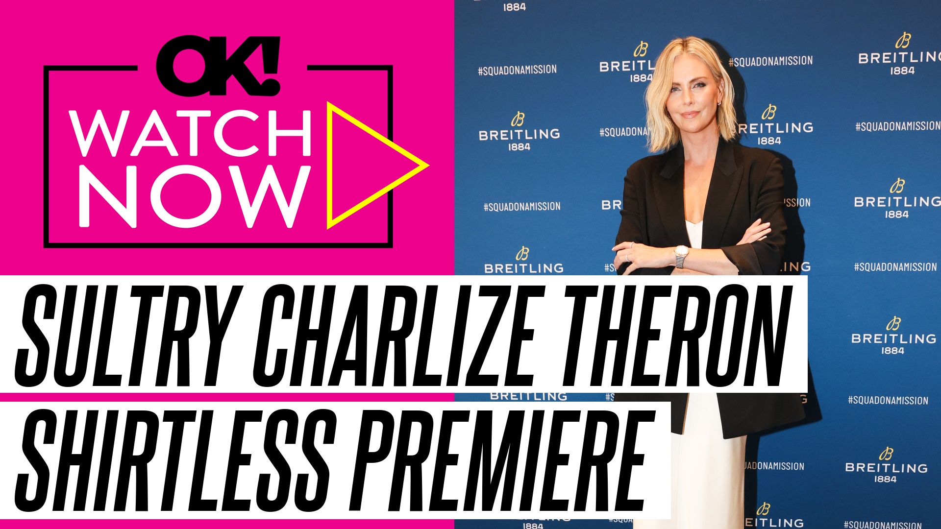Video thumbnail for Charlize Theron Goes Shirtless in Sultry Outfit at NYC Premiere: Watch